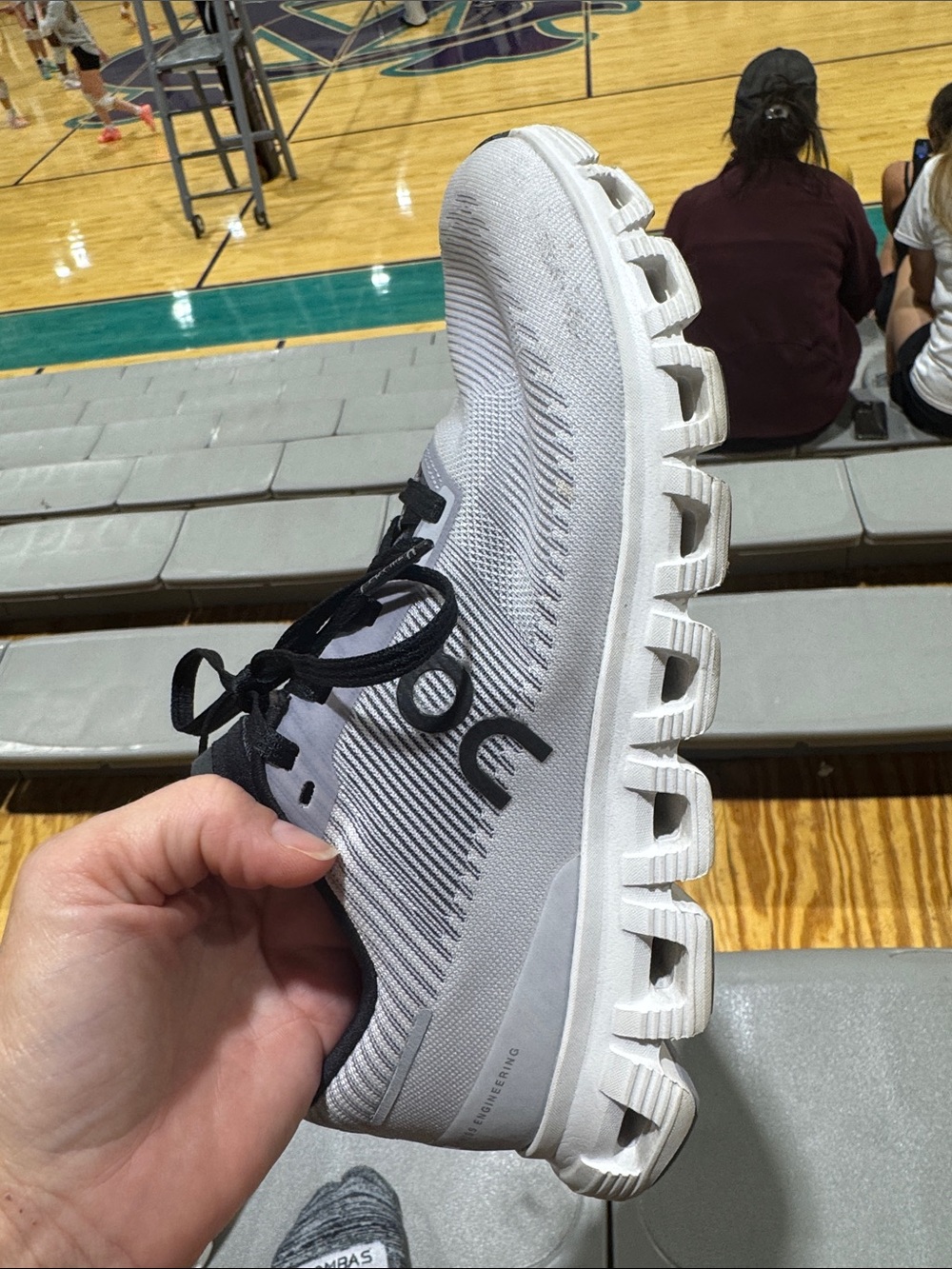 On Running White and Black Women's Athletic Shoes - Picture 2 of 10